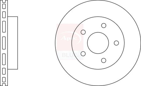 Apec Blue SDK6234 Brake Disc - 1