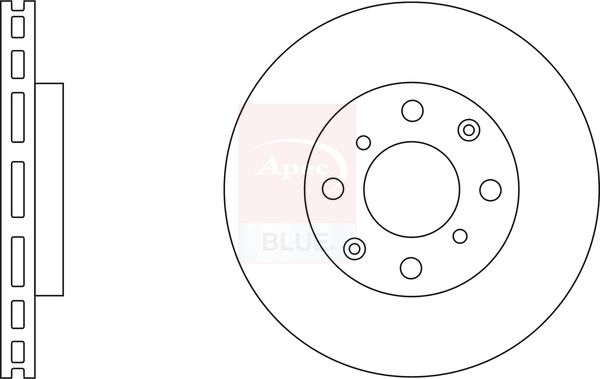 Apec Blue SDK6235 Brake Disc - 1
