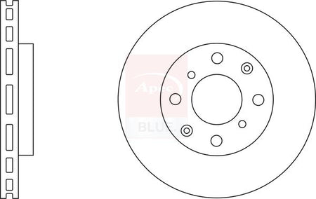 Apec Blue SDK6235 Brake Disc - 1