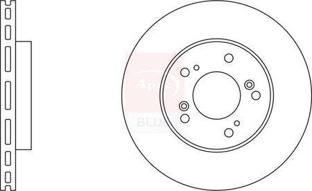 Apec Blue SDK6237 Brake Disc - 1