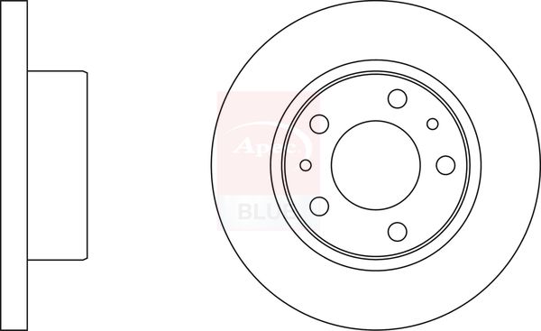 Apec Blue SDK6238 Brake Disc - 1