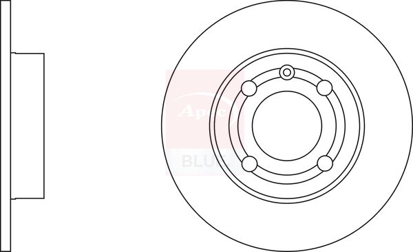 Apec Blue SDK6245 Brake Disc - 1