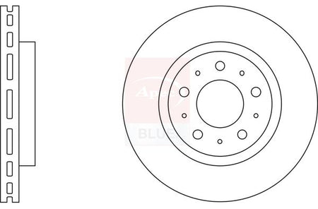 Apec Blue SDK6247 Brake Disc - 1