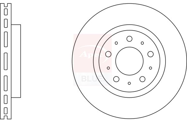 Apec Blue SDK6247 Brake Disc - 1