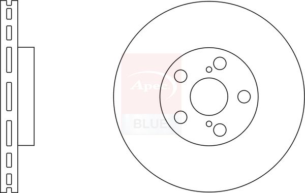 Apec Blue SDK6249 Brake Disc - 1