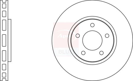 Apec Blue SDK6252 Brake Disc - 1
