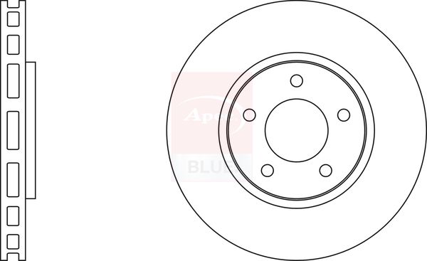 Apec Blue SDK6252 Brake Disc - 1