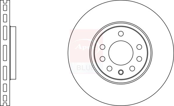 Apec Blue SDK6255 Brake Disc - 1