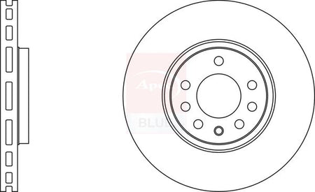 Apec Blue SDK6255 Brake Disc - 1