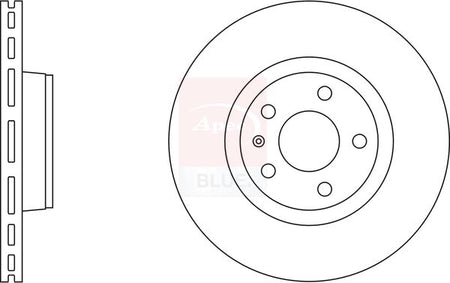 Apec Blue SDK6256 Brake Disc - 1