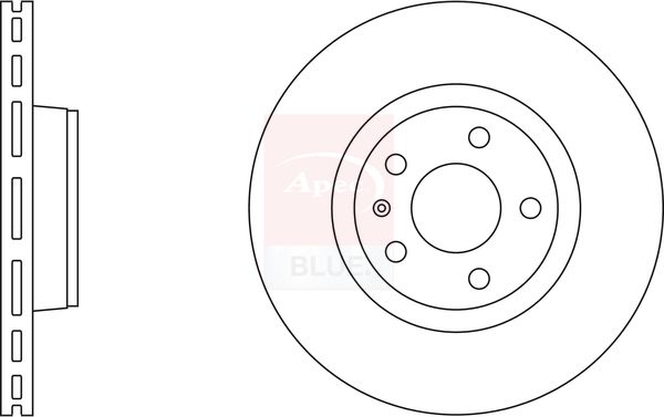 Apec Blue SDK6256 Brake Disc - 1