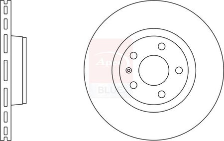 Apec Blue SDK6256 Brake Disc - 2