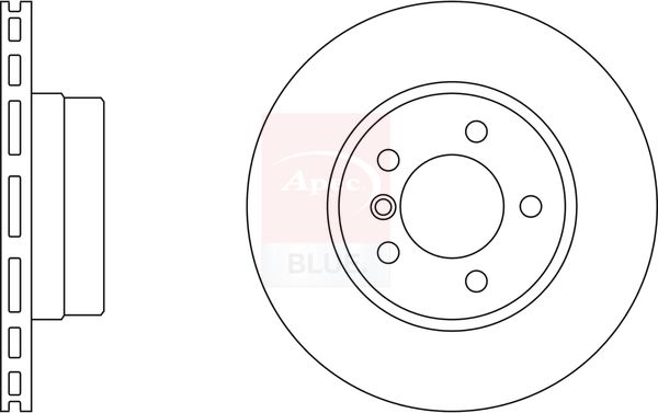 Apec Blue SDK6260 Brake Disc - 1
