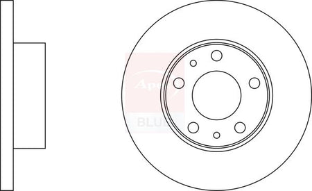 Apec Blue SDK6267 Brake Disc - 1