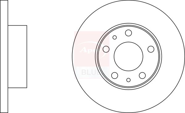 Apec Blue SDK6267 Brake Disc - 1