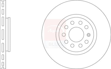 Apec Blue SDK6269 Brake Disc - 1