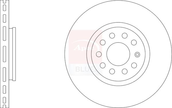 Apec Blue SDK6269 Brake Disc - 1