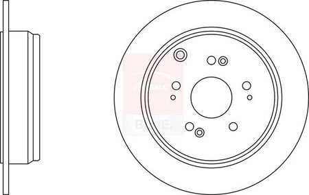 Apec Blue SDK6284 Brake Disc - 2