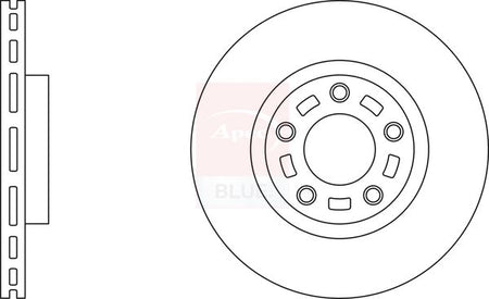 Apec Blue SDK6287 Brake Disc - 1