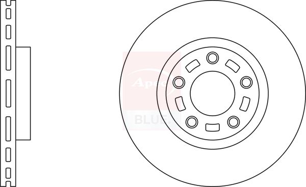 Apec Blue SDK6287 Brake Disc - 1