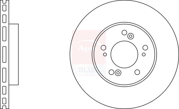 Apec Blue SDK6289 Brake Disc - 1