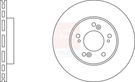 Apec Blue SDK6289 Brake Disc - 1