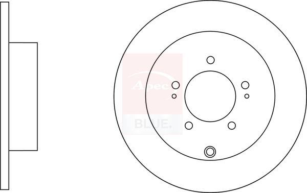 Apec Blue SDK6293 Brake Disc - 1