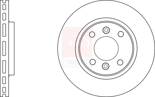 Apec Blue SDK6302 Brake Disc - 1