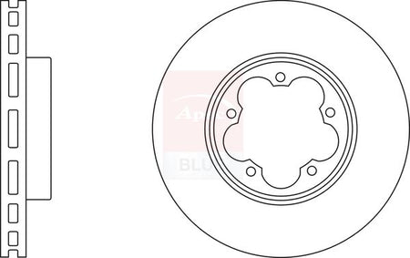 Apec Blue SDK6307 Brake Disc - 2