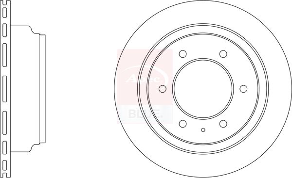 Apec Blue SDK6316 Brake Disc - 1