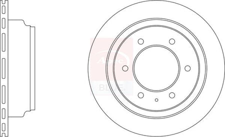 Apec Blue SDK6316 Brake Disc - 1