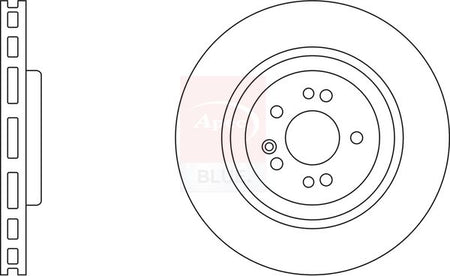 Apec Blue SDK6317 Brake Disc - 1