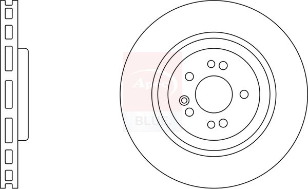 Apec Blue SDK6317 Brake Disc - 1