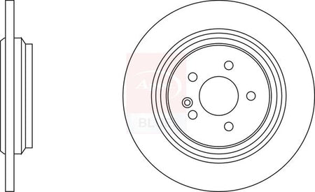 Apec Blue SDK6318 Brake Disc - 1
