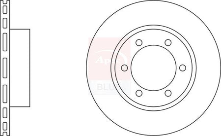 Apec Blue SDK6319 Brake Disc - 1