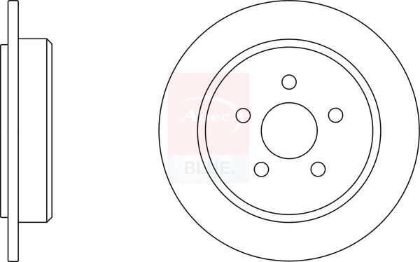 Apec Blue SDK6322 Brake Disc - 1