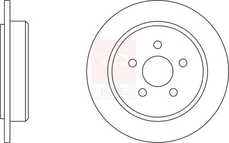 Apec Blue SDK6322 Brake Disc - 1