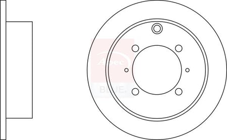 Apec Blue SDK6325 Brake Disc - 1