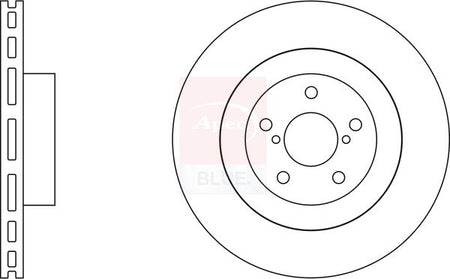 Apec Blue SDK6332 Brake Disc - 1