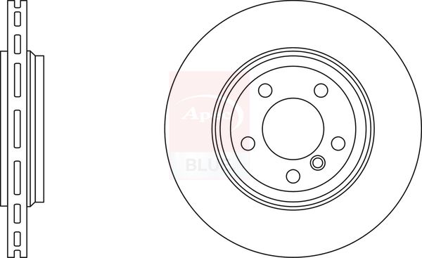 Apec Blue SDK6335 Brake Disc - 1