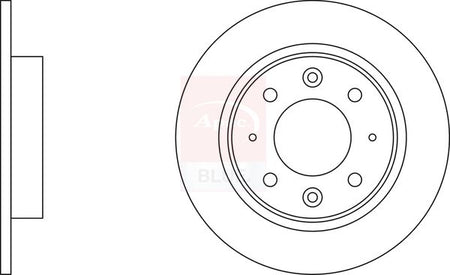 Apec Blue SDK6336 Brake Disc - 1