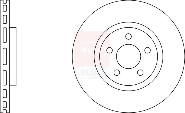 Apec Blue SDK6339 Brake Disc - 1