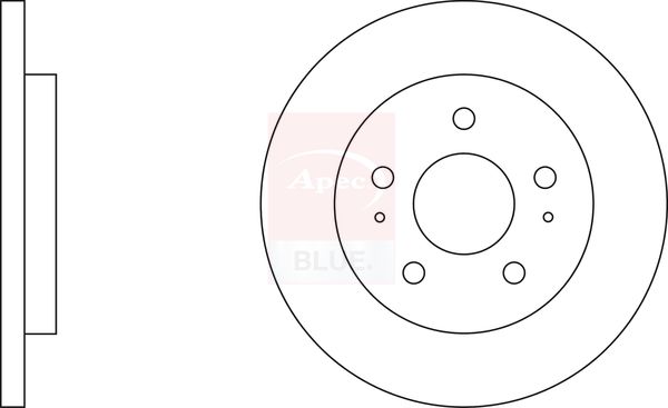 Apec Blue SDK6353 Brake Disc - 1