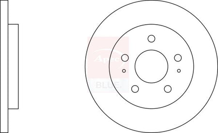 Apec Blue SDK6353 Brake Disc - 1