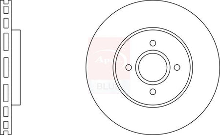 Apec Blue SDK6359 Brake Disc - 1