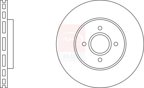 Apec Blue SDK6359 Brake Disc - 1