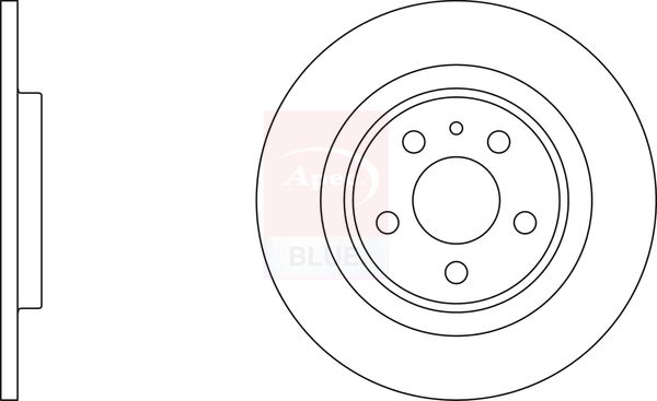 Apec Blue SDK6363 Brake Disc - 1