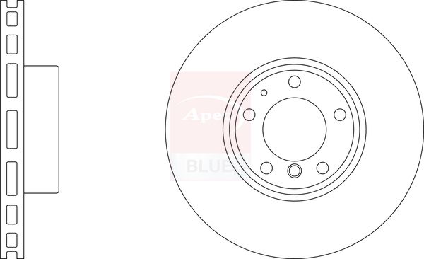 Apec Blue SDK6367 Brake Disc - 1