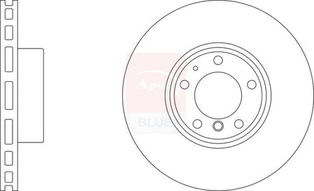 Apec Blue SDK6367 Brake Disc - 1