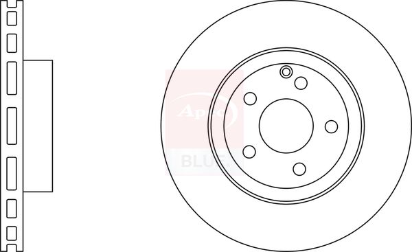 Apec Blue SDK6368 Brake Disc - 1